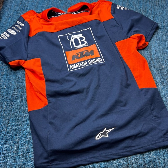 KTM Red Bull Amateur Racing Polo Racing Team in Blue Orange - Picture 6 of 6